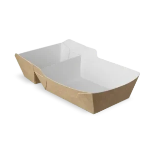Fries trays A23 (A7+1) kraft/White (400 pcs)