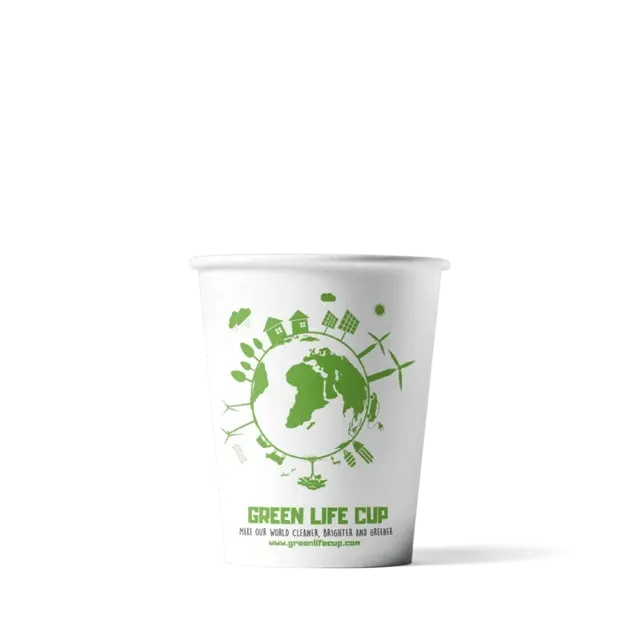 Coffee Cup 180cc 7.5oz Ø7 cm FSC®Mix Green Life (2.500 pcs)