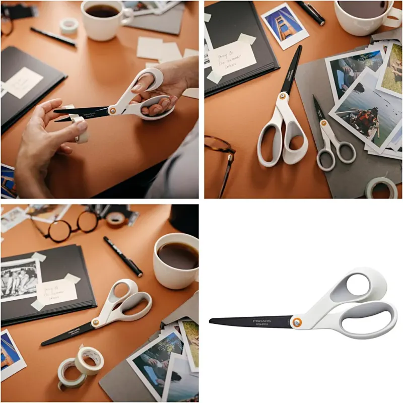 Fiskars Non-stick General Purpose Scissors, L: 21 cm, right