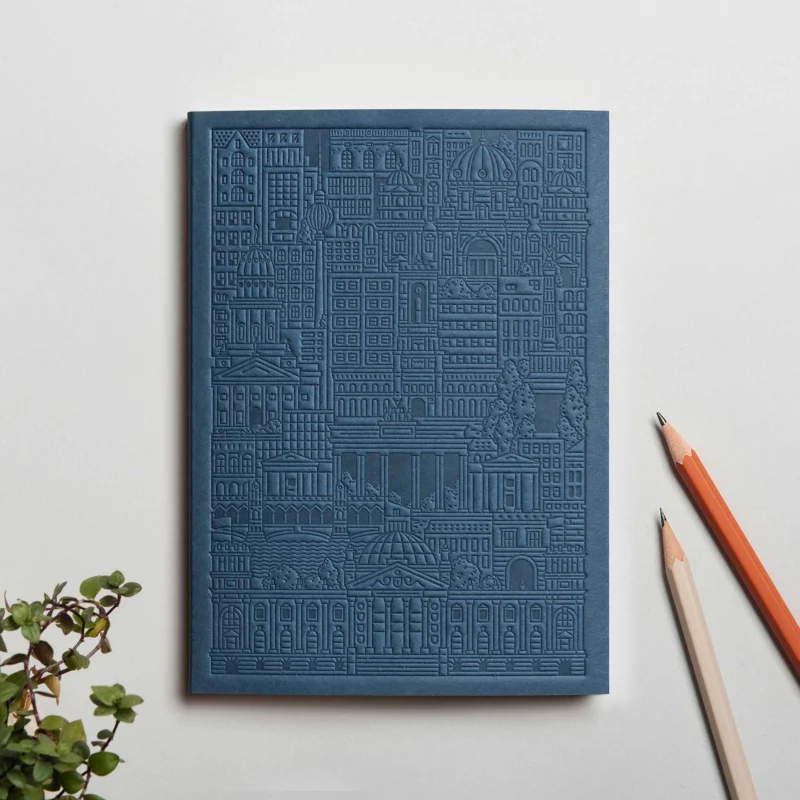 BERLIN NOTEBOOK - blaues Notizbuch - 18x13 cm & 128 Seiten | the city works