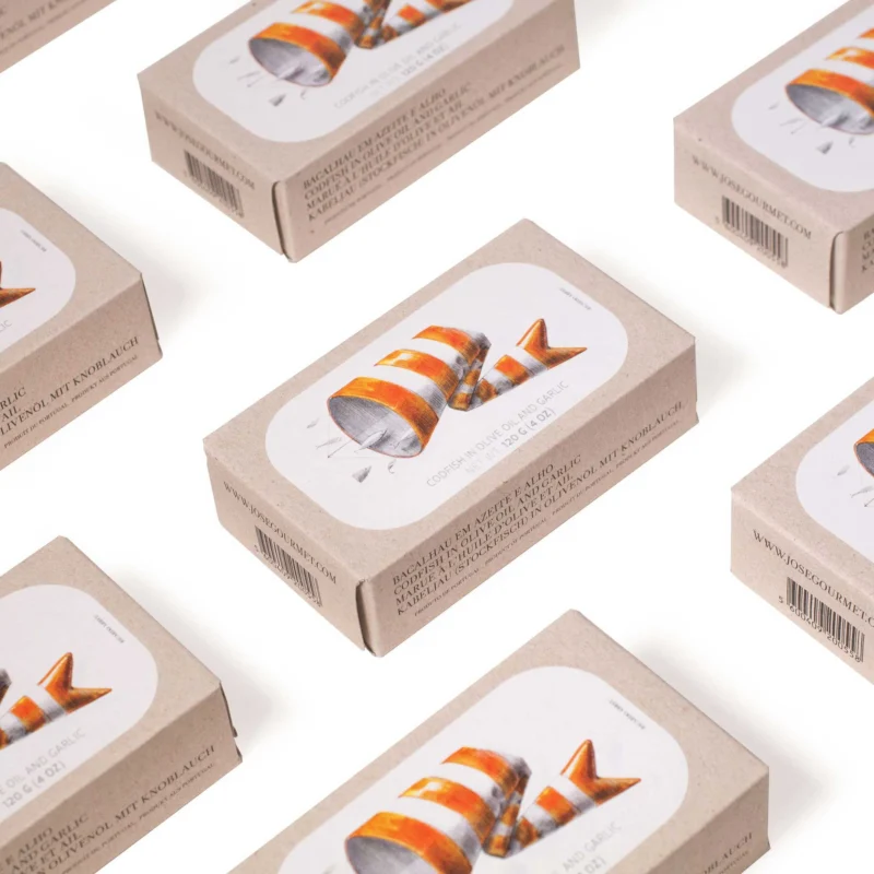 Stockfisch in Olivenöl mit Knoblauch – 120 g | José Gourmet