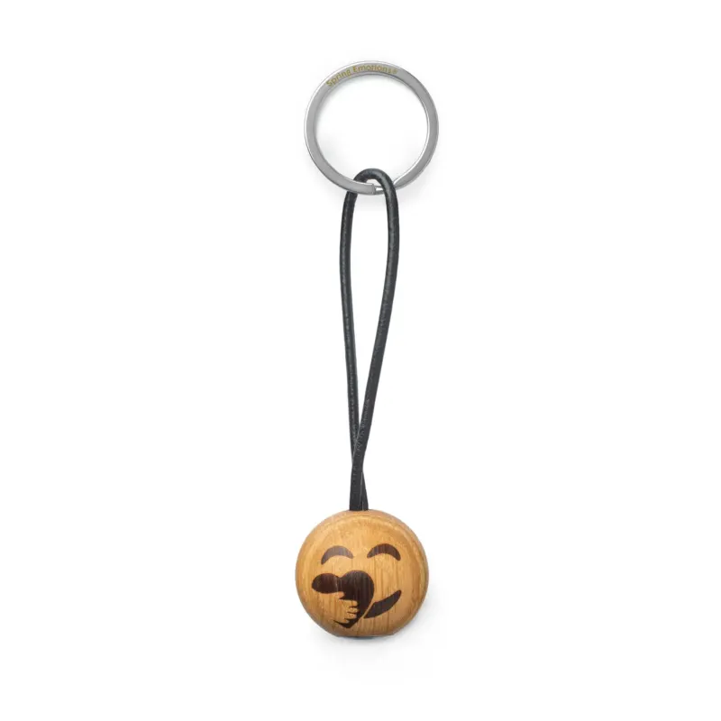 Emoticon-Schlüsselanhänger Kümmerer – Eiche | Spring Copenhagen