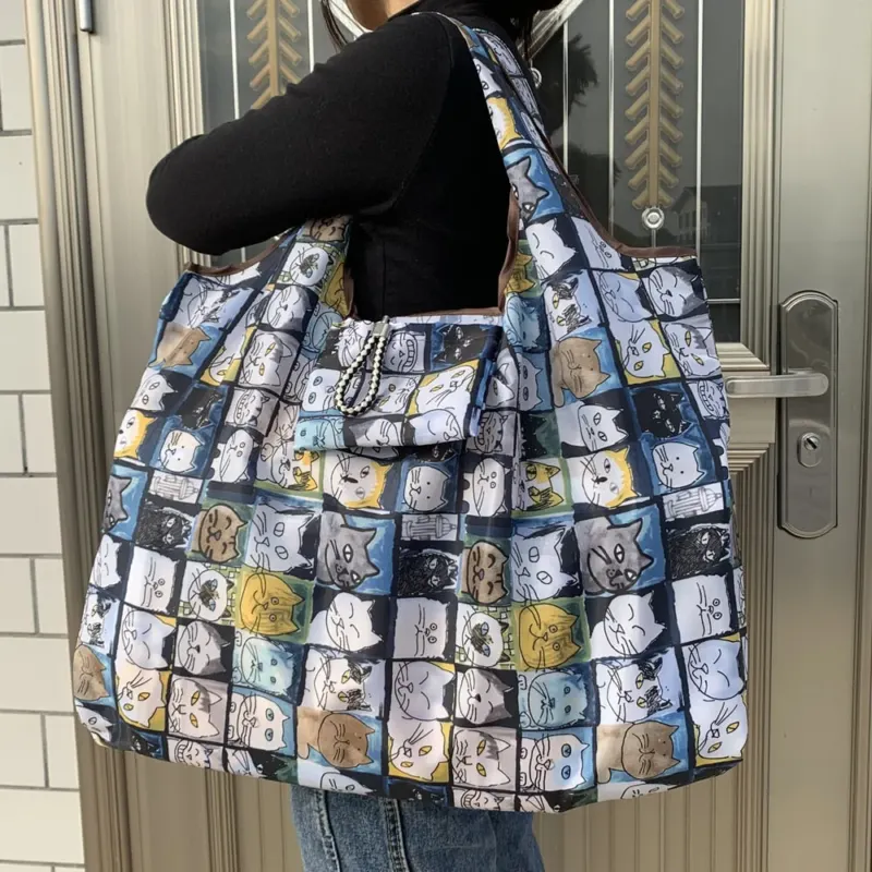 Foldable Large Thick Reusable Shopping Bag - Image 0