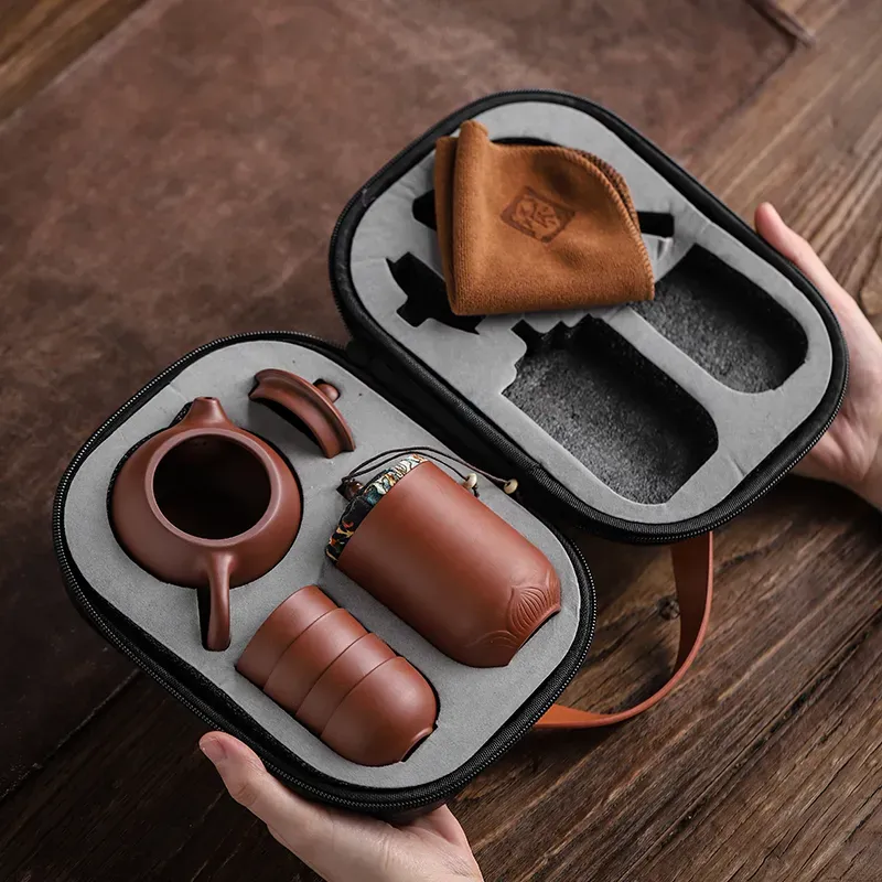 Ceramic Gaiwan Portable Kung Fu Tea Gift Set - Image 0