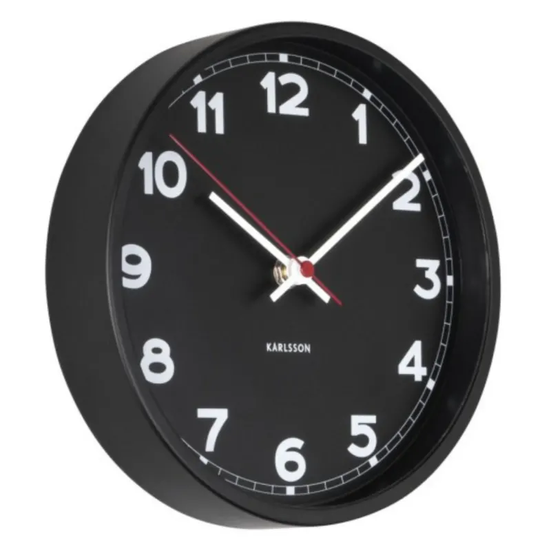 Wanduhr New Classic Klein, geräuschlos - Karlsson