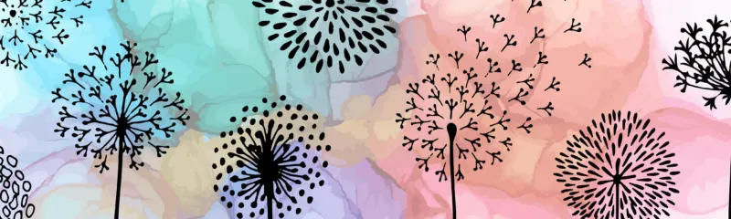 Küchenrückwand-Pusteblume Aquarell