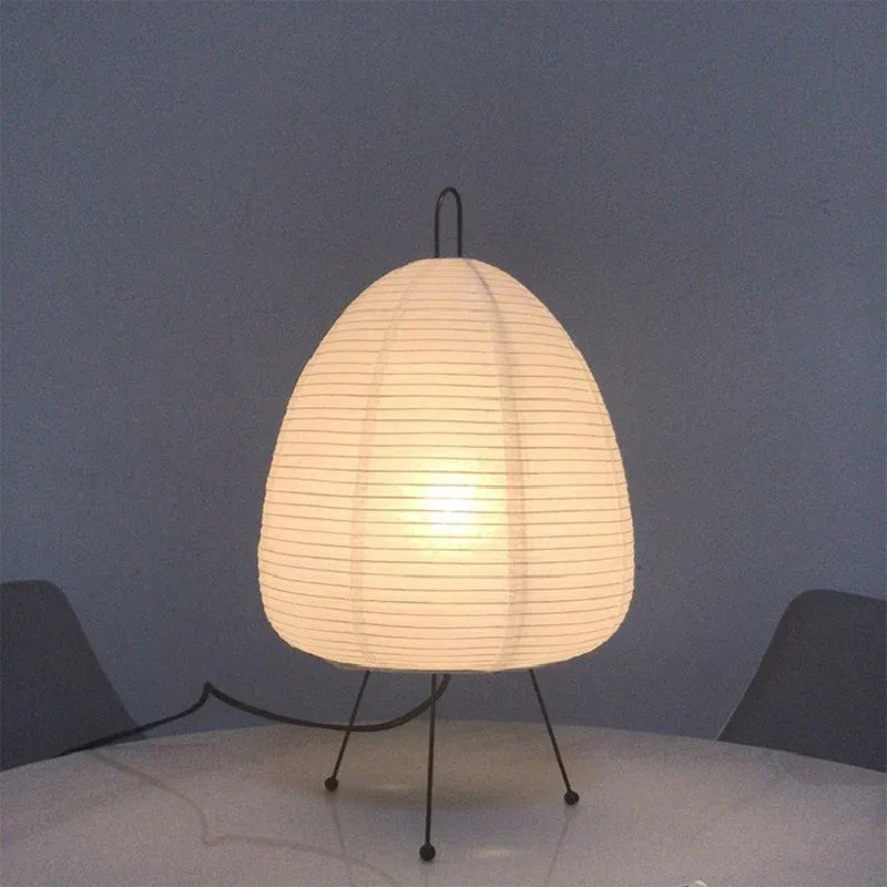 Modern Japanese Paper Lantern Table Lamp - Image 0