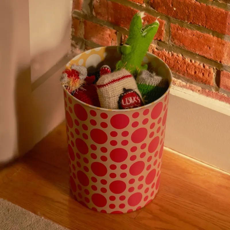 PATTERN BIN RING | PAPIERKORB mit Kreisen | Dusen Dusen | Areaware
