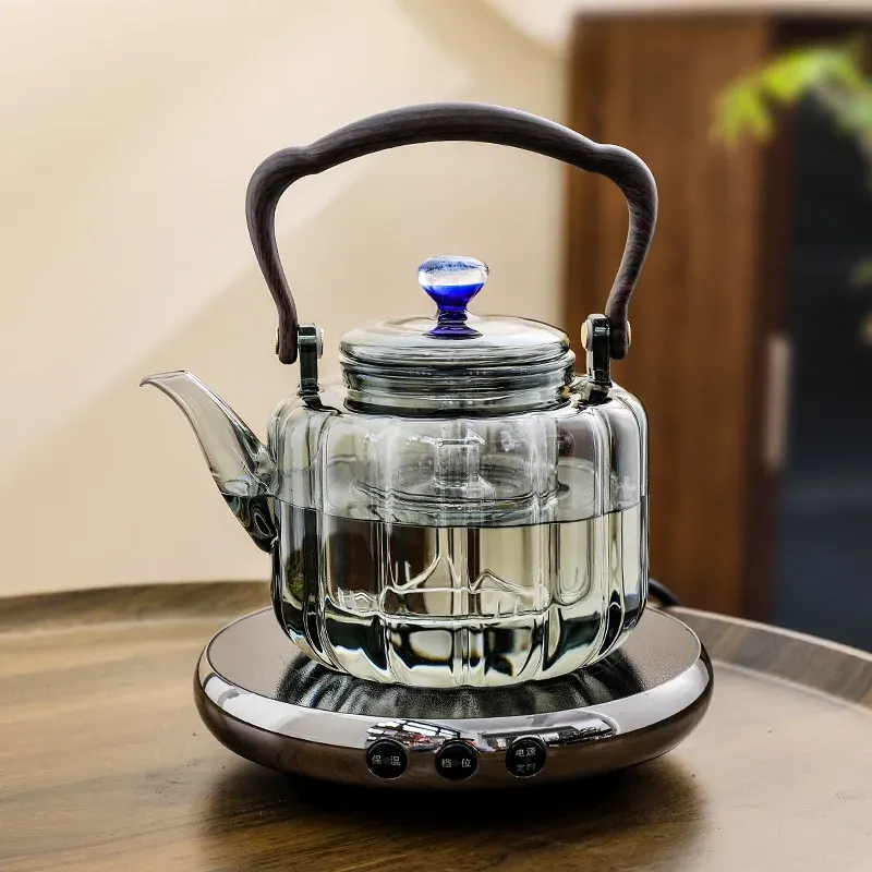 Clear Glass Electric Teapot Set - Image 0