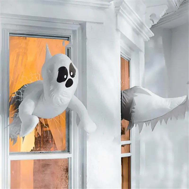 Window Crashing Ghost Halloween Decoration - Image 0