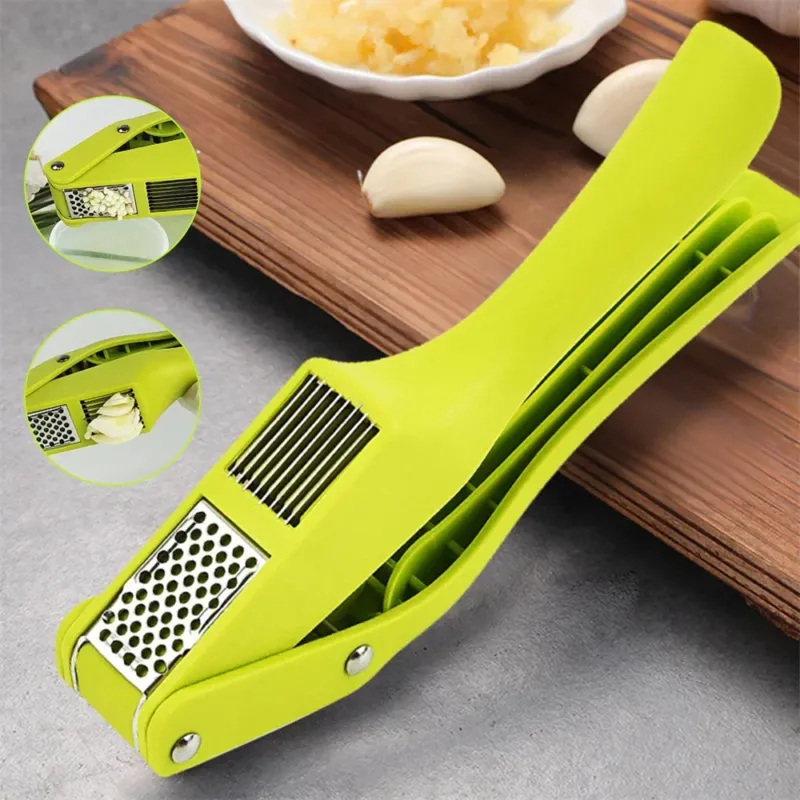 2in1 Garlic Crusher Slicing Kitchen Gadget - Image 0