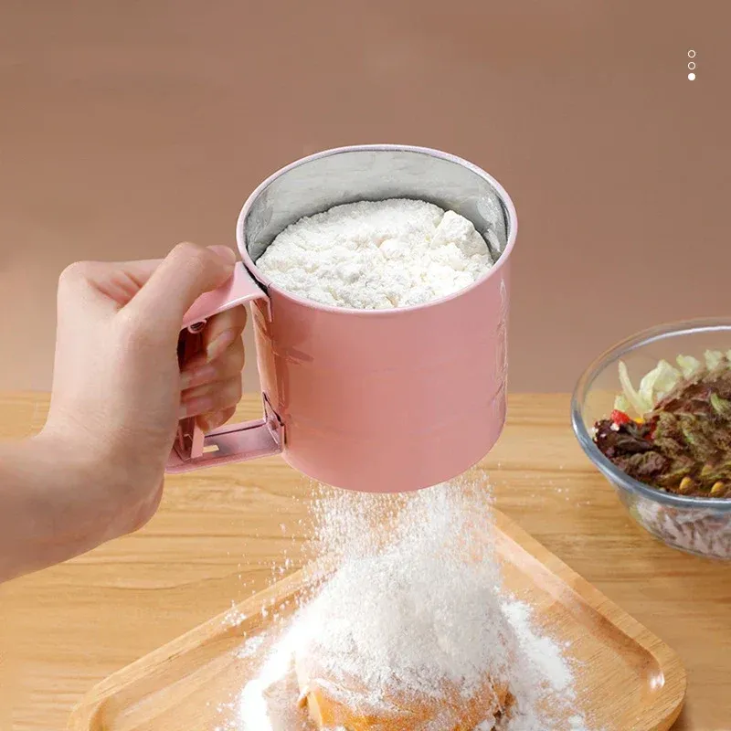 Handheld Kitchen Flour Sifter Semi-Automatic Kitchen Gadget - Image 0
