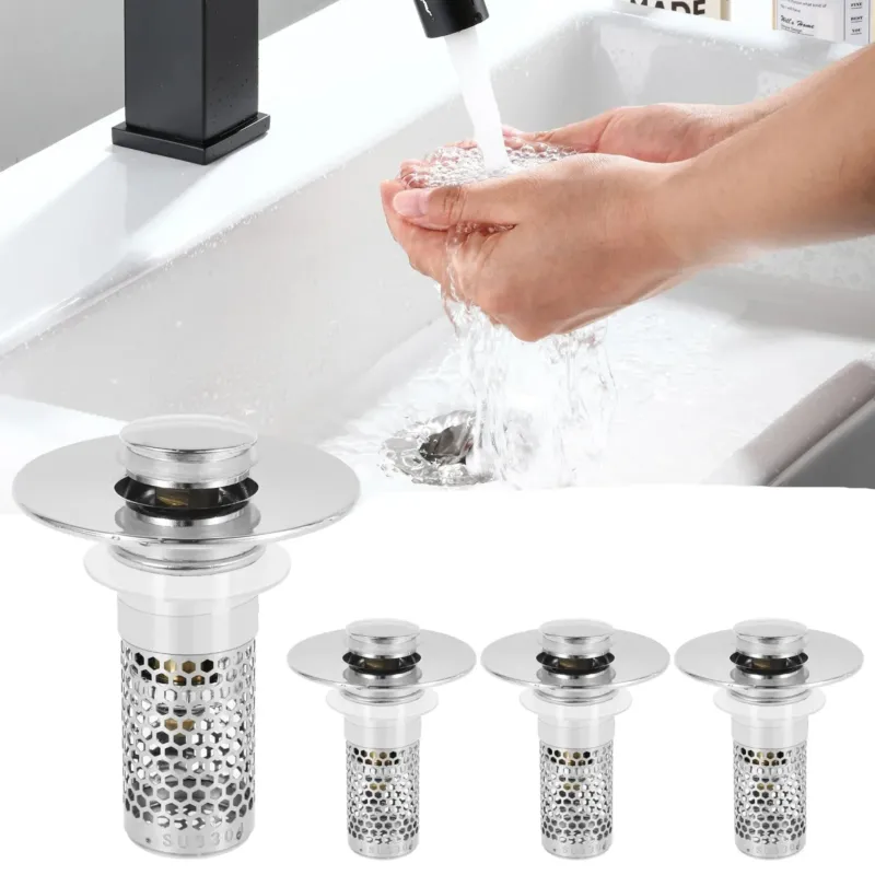 Sink Drain Anti-Odor Hair Catcher Filter - Image 0