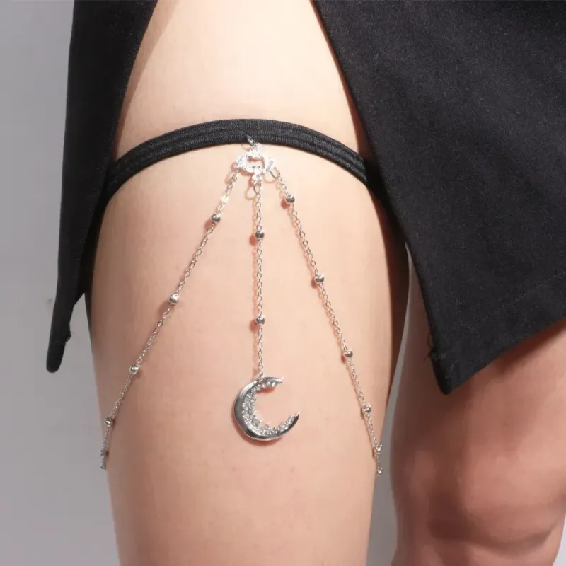 Moon Charm Adjustable Elegant Rhinestone Jewelry - Image 0
