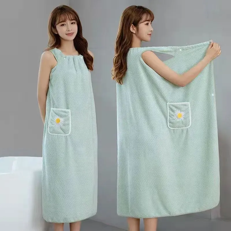 Quick Absorb Velvet Luxury Cute Wearable Bathrobe - Image 0