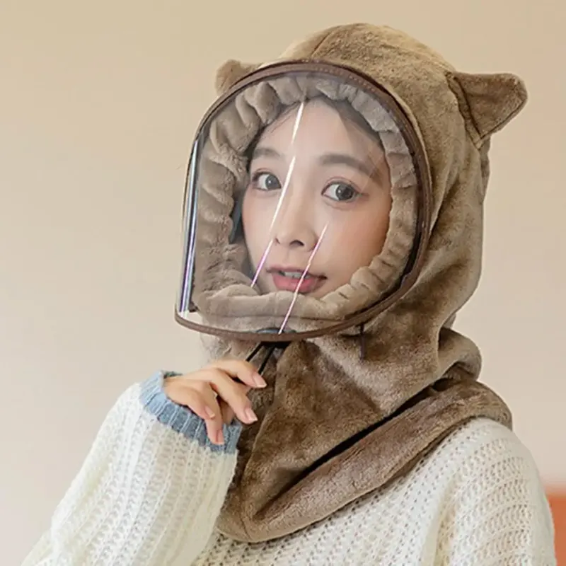 Warm Plush Winter Full Face Hat - Image 0