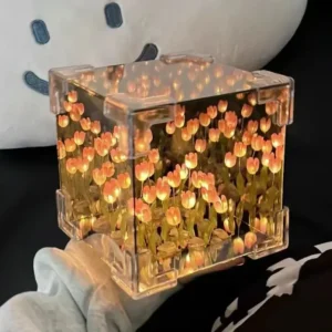 3D Tulip DIY Flower Cube Night Lamp - Image 0