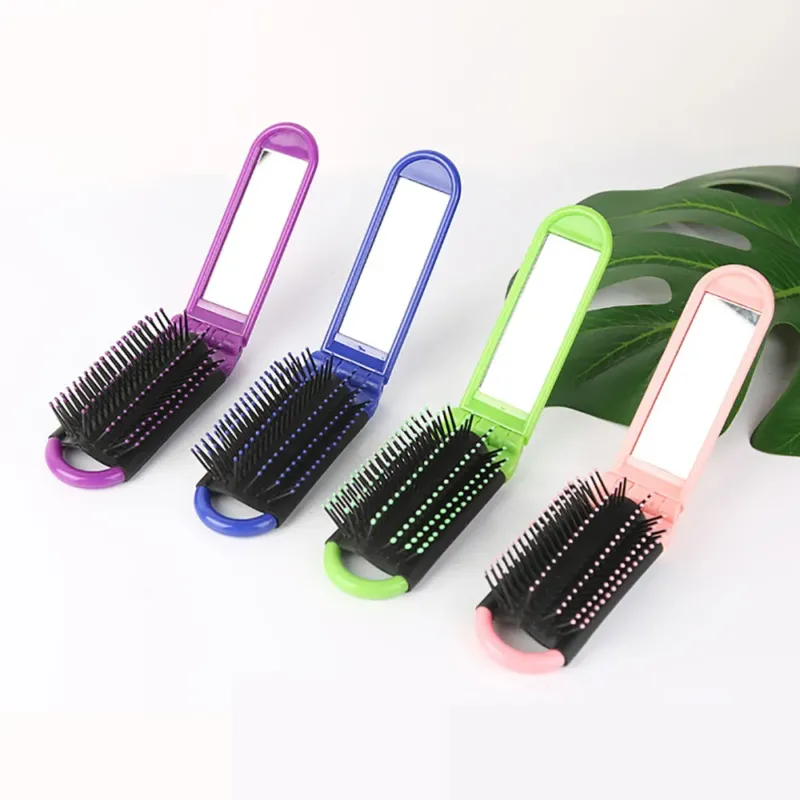 2in1 Anti-Static Mirror Massage Hair Brush - Image 0