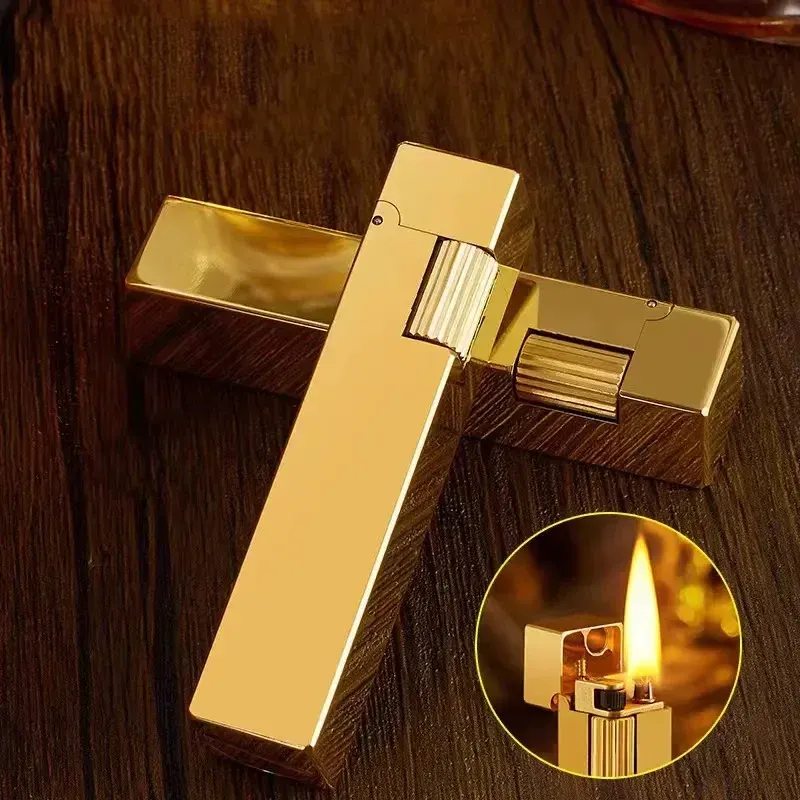 Vintage Flame Handcrafted Copper Wheel Lighter - Image 0