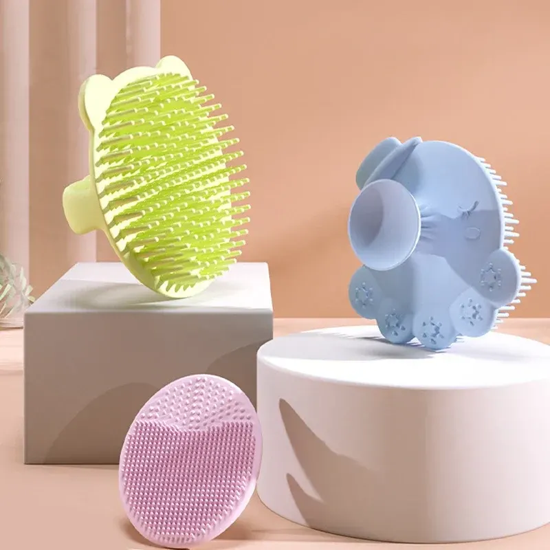 Infant Bathing Silicone Gentle Head Massage Brush Comb - Image 0