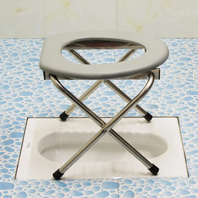 Senior Support Bathroom Helper Foldable Potty Chair - Image 0
