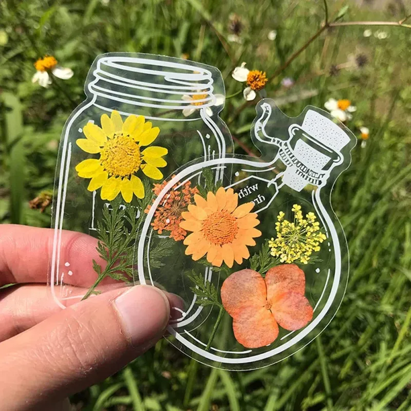 DIY Transparent Natural Floral Bookmarks - Image 0