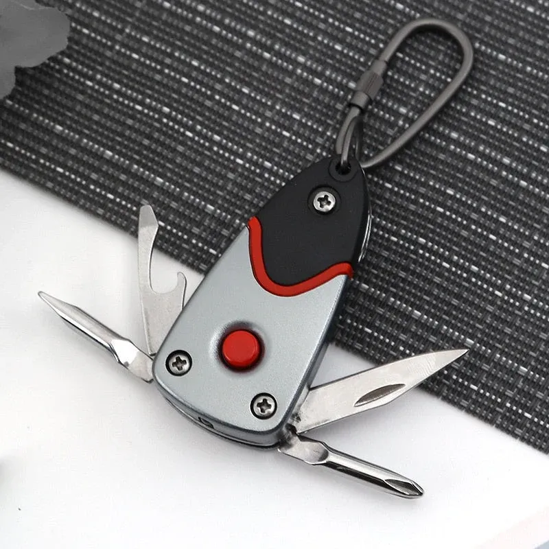 6in1 Stainless Steel Adventure Pro Tool Keychain - Image 0