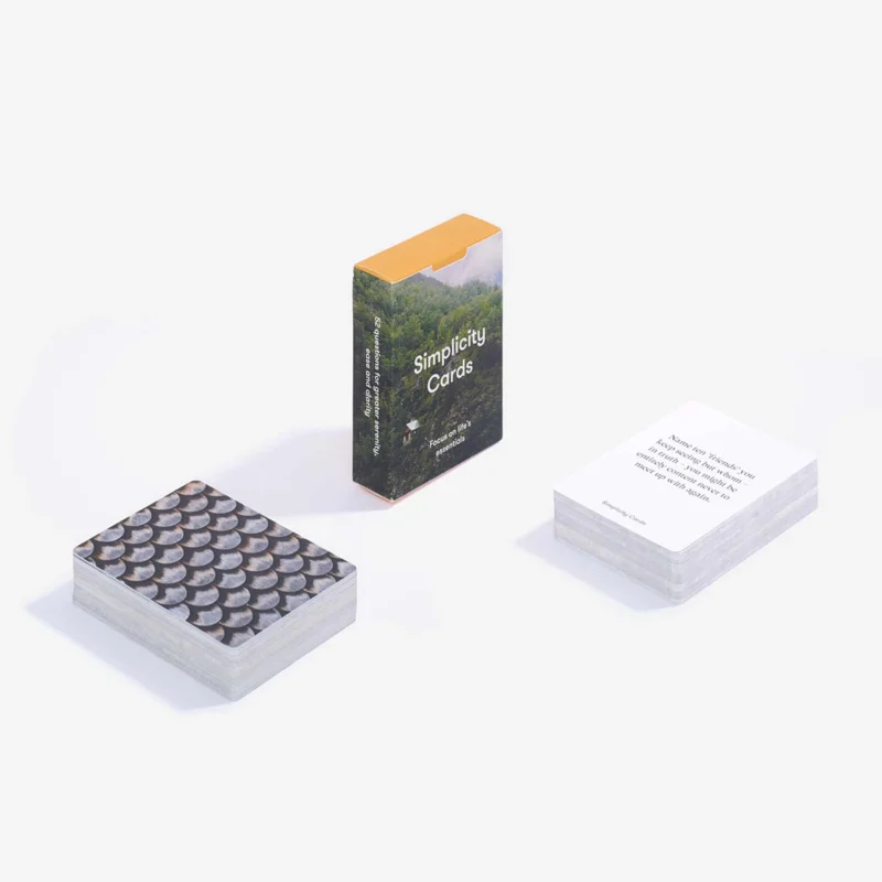 Kartenspiel "Simplicity Cards" – Englisch | The School of Life