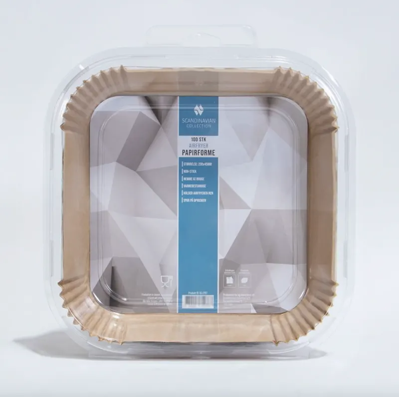Airfryer Papierförmchen, quadratisch - 100 Stk.