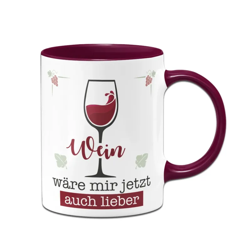 Bild: Tasse - Wein wäre mir jetzt auch lieber.