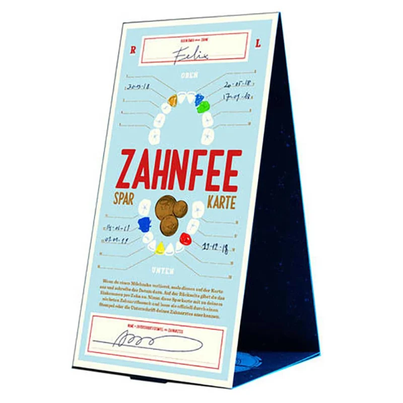ZAHNFEE | SPARKARTE f. Kinder | 22x11cm | Stratier - Charles & Marie