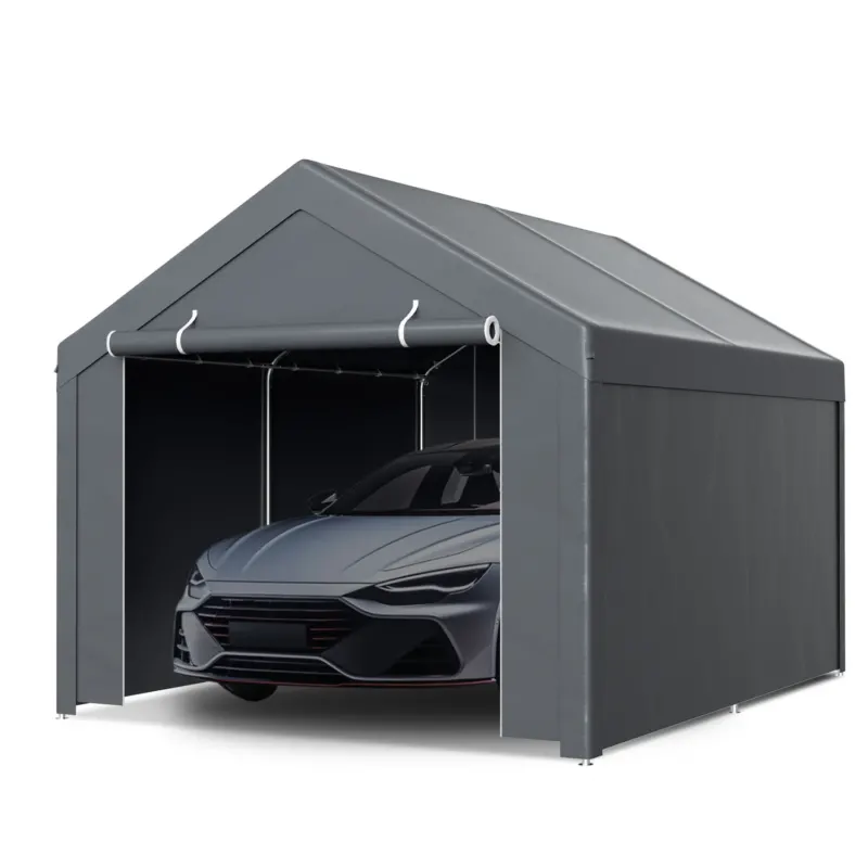 BMOT Zeltgarage Garagenzelt mit PE-Plane 3x4m/3x6m/4x6m