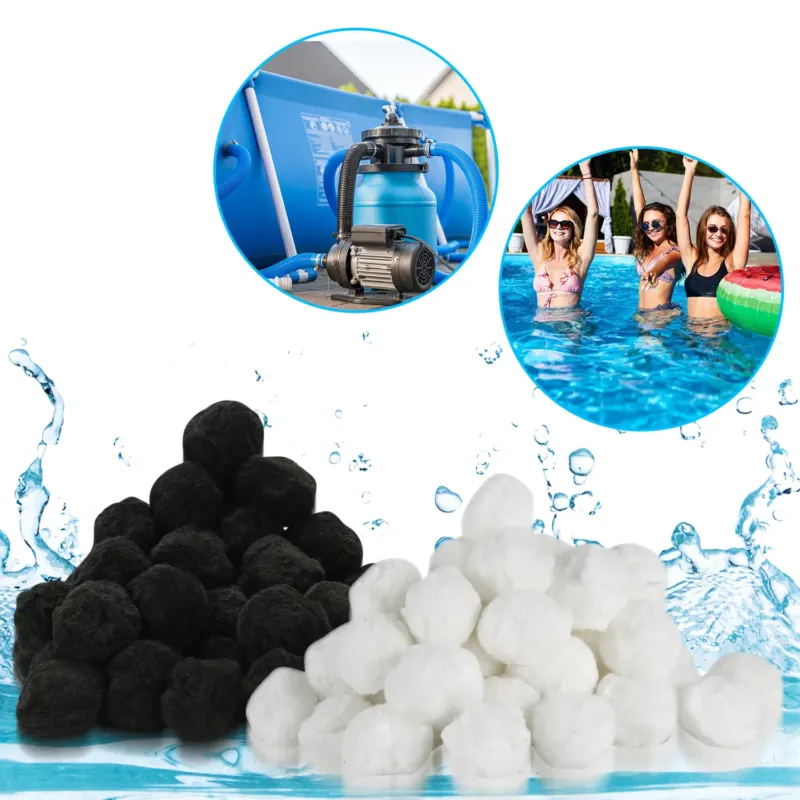BMOT Filterbälle für Pool Filter Balls Filtersand