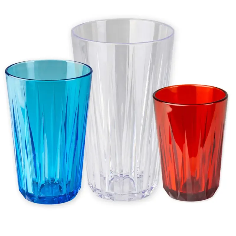Trinkbecher Crystal 150 300 500 ml Unzerbrechlich Glas Pool Spa Beach Becher - CPGASTRO
