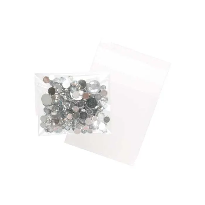 Plastic Bags 6.8x6.8cm Transparent Peel and Seal