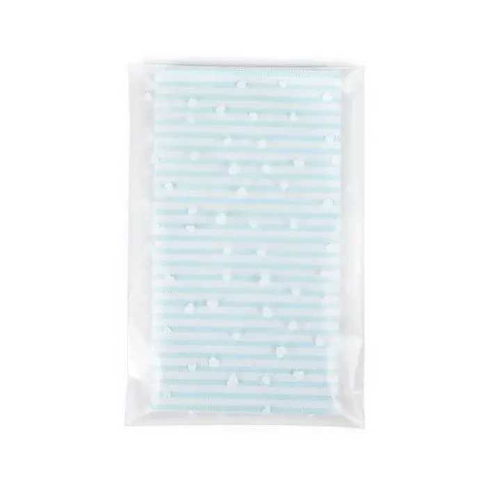 Frosted Plastic Bags 10,2x15,2 cm Hearts Peal and Seal