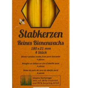 Bienenwachs-Stabkerzenset, 180 × 21 mm