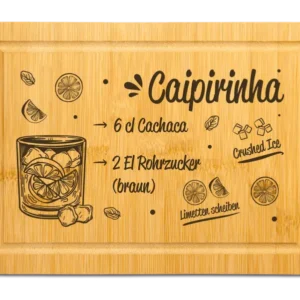 Bild: Bambus Schneidebrett - Caipirinha (Rezept).