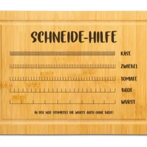 Bild: Bambus Schneidebrett - Schneide-Hilfe.