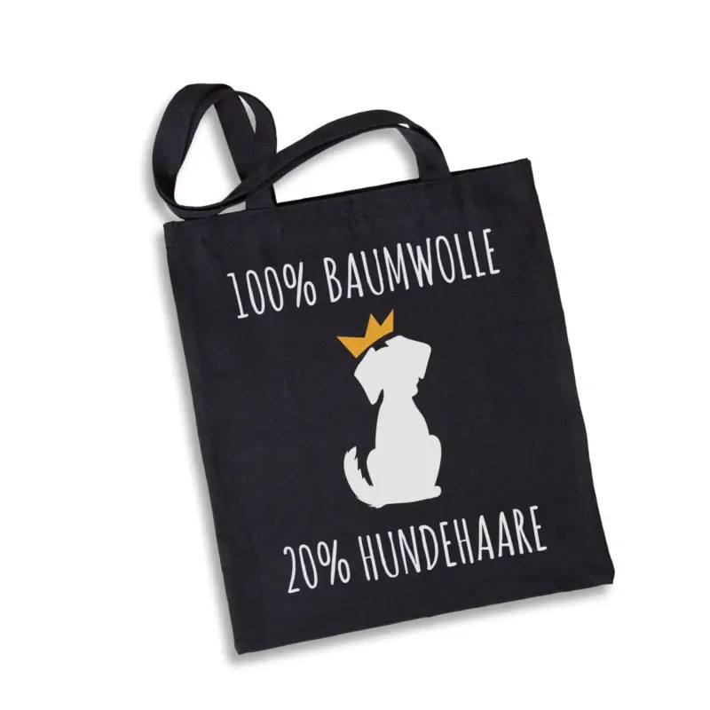 Bild: Baumwolltasche - 100% Baumwolle 20% Hundehaare.
