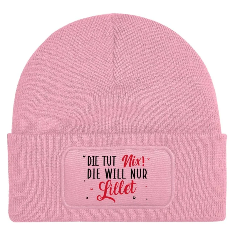 Bild: Beanie Mütze - Die tut nix! Die will nur Lillet..