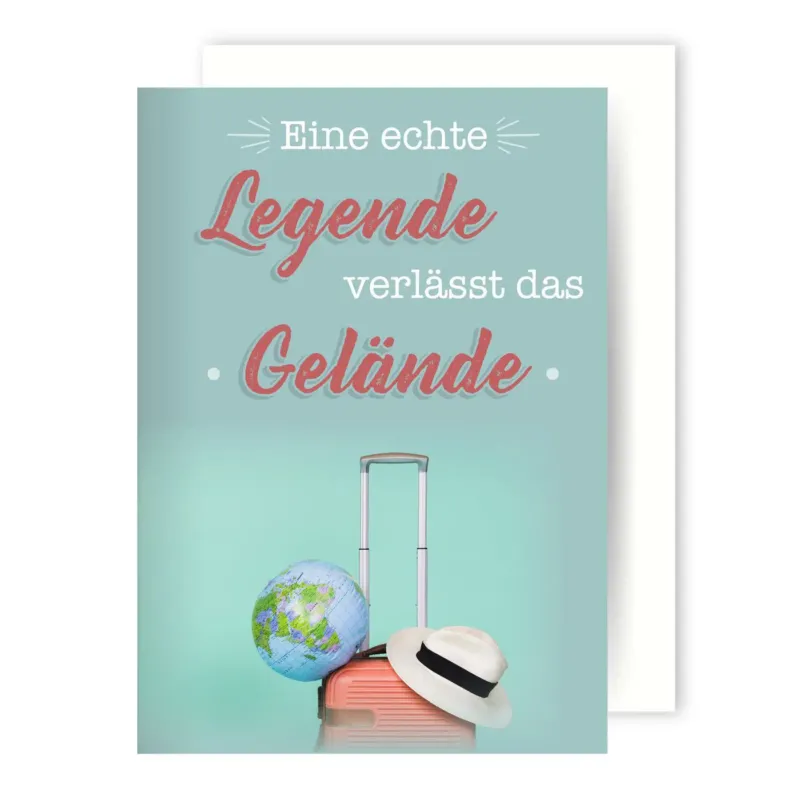 Bild: Abschiedskarte - Eine echte Legende verlässt das Gelände.