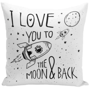 Bild: Kissen - I love you to the moon & back.