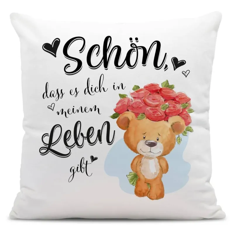 Bild: Kissen - Schön, dass es Dich in meinem Leben gibt!.