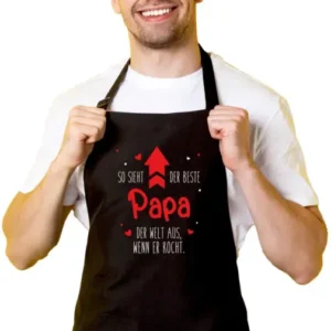 Bild: Kochschürze - So sieht der beste Papa der Welt aus, wenn er kocht..