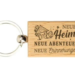 Bild: Schlüsselanhänger - Neues Heim, neue Abenteuer, neue Erinnerungen.
