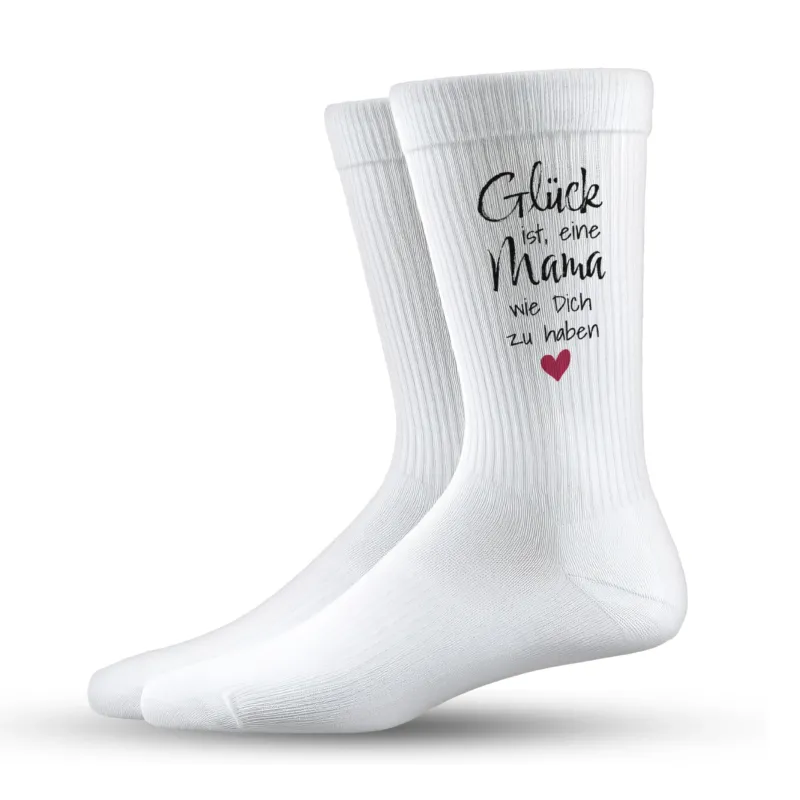 Bild: Socken - Glück ist, eine Mama wie Dich zu haben.