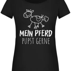 Bild: T-Shirt Damen - Mein Pferd pupst gerne.