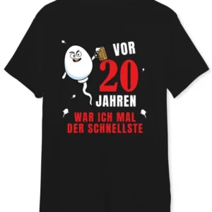 Bild: T-Shirt Herren - Vor - Zahl - Jahren war ich mal der Schnellste.