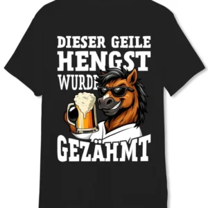 Bild: T-Shirt Herren - Dieser geile Hengst wurde gezähmt.